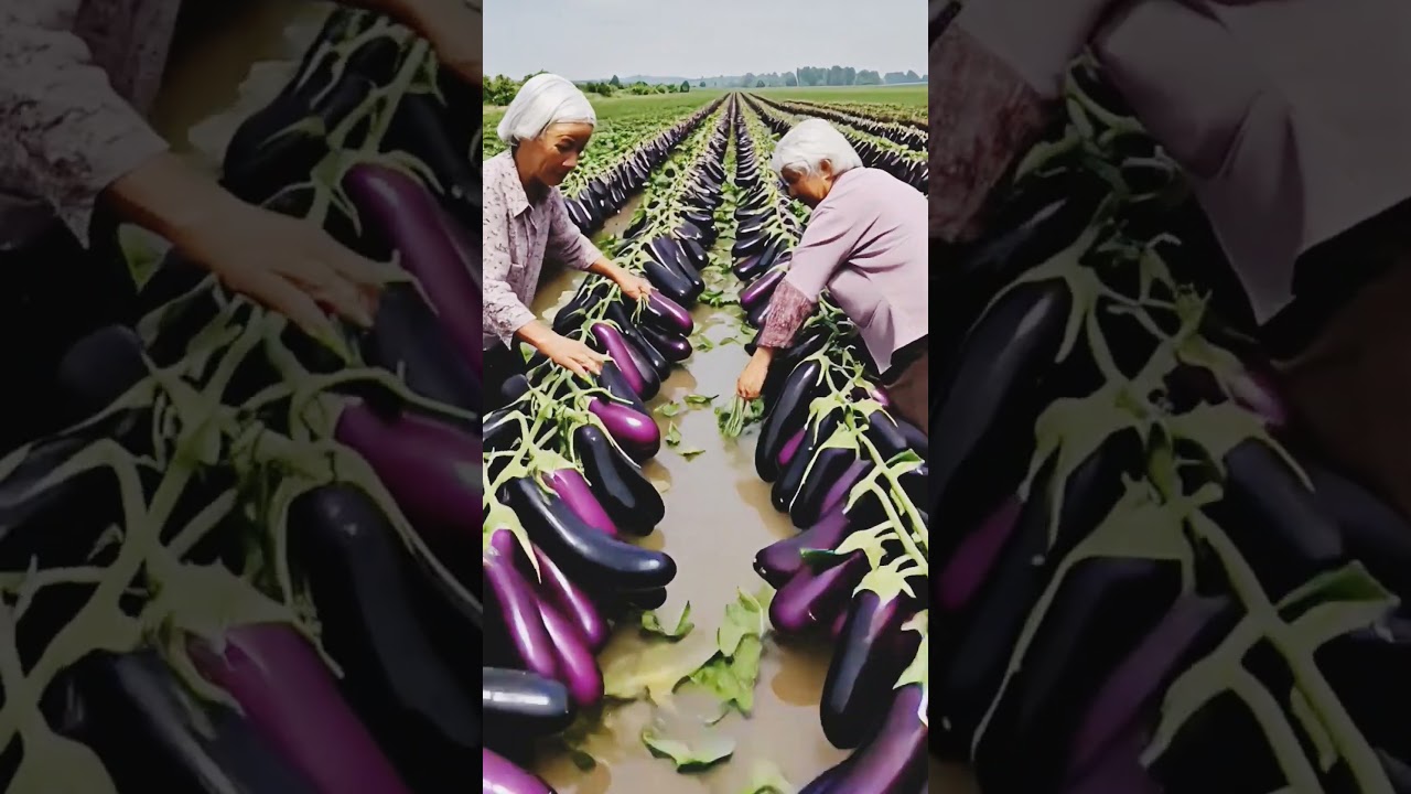 Amazing eggplant farming #farming #usafarming