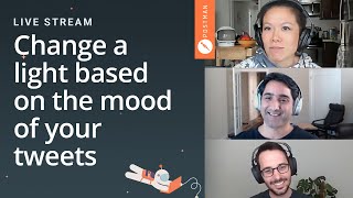 Change a light based on the mood of your tweets