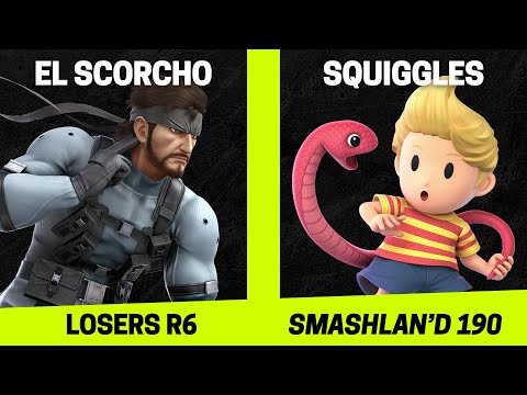 SmashLAN'd 190 Losers R6 - El Scorcho (Snake) vs Squiggles (Lucas) - SSBU Tournament
