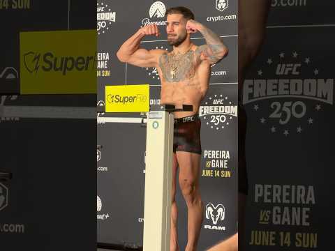 🌹⚖️ Ilia Topuria OFFICIALLY makes weight for UFC Freedom 250 title fight with Justin Gaethje
