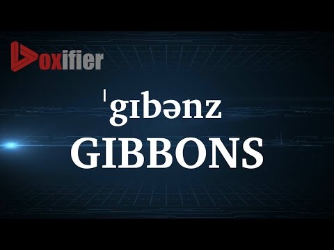 How to Pronunce Gibbons in English - Voxifier.com