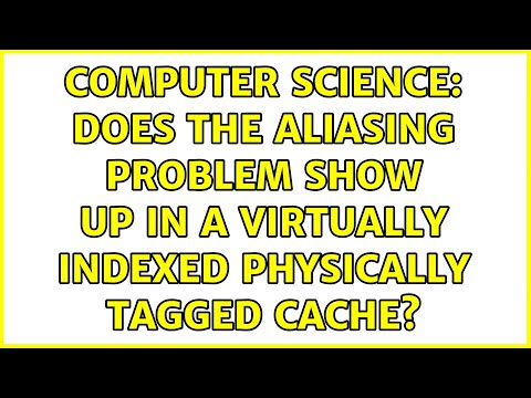 Computer Science: Does the aliasing problem show up in a virtually indexed physically tagged cache?