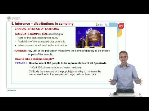 Unit 5: INFERENCE Distribution in sampling: Basics concepts | 1/36 | UPV