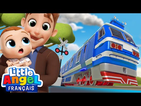 Partons tous en train 🚆🚂  Tchou Tchou - Comptines pour Bébé | Little Angel Français