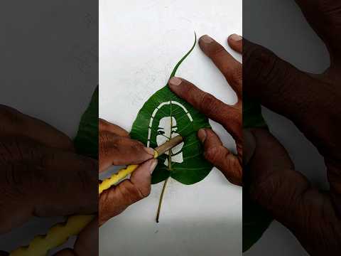 Ketaki Kulkarni On Leaf Carving Art | Leaf Art | #shorts #short #youtubeshorts