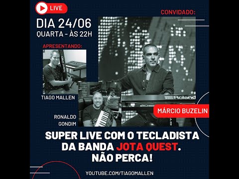 PAPO TELADISTICO - (MARCIO BUZELIN -Jota Quest) #50 #jotaquest #live