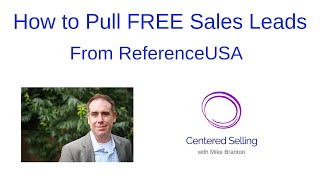 How to Pull Free Sales Leads from ReferenceUSA