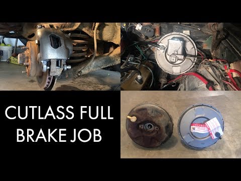 Oldsmobile Cutlass Full Brake Job - Start to Finish - DIY How To - Similar to Chevelle, Camaro