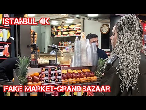 Istanbul Turkey 2023 Grand Bazaar-Fake Market | Walking tour Around Fatih District | 4KUHD 60fps