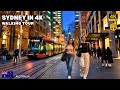 Sydney CBD Walk Ultimate Evening Rush Hour Walk 4K Walking Tour
