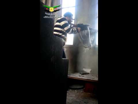 مشاركة الملازم أول شريف الكايد في معارك اقتحام كتيبة التسليح قرب بصر الحرير في درعا