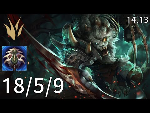 Rengar Jungle vs Hecarim - EUW Master | Patch 14.13