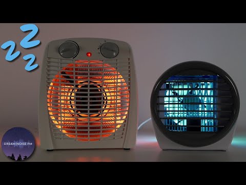 Fan heater & air humidifier fan sounds for sleeping 😴| Dark Screen