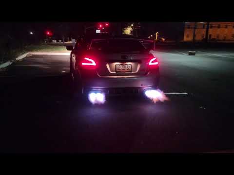 Subaru STi with Hot Licks Flamethrower kit.