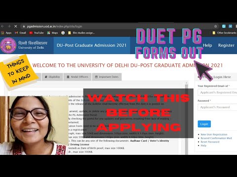 DUET PG ADMISSIONS 2021- Some Important Pointers before applying!