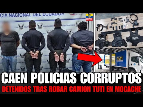 3 POLICÍAS DETENIDOS por robar camión TUTI: Contrataron otro camión para llevarse mercadería