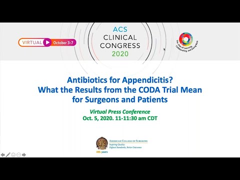Antibiotics for Appendicitis? First results of ongoing CODA trial