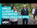 AMLO llega a Guerrero: Reabren Autopista del Sol tras huracán Otis y cierran aeropuerto de Acapulco