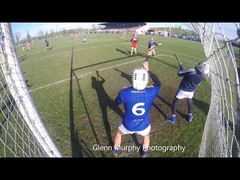 Goal mouth action between Derry & Wicklow in the Allianz Hurling League