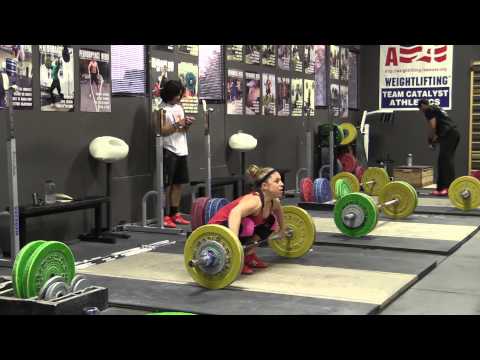 Olympic Weightlifting 2-25-15 - Snatch, Back Squat, Clean, Power Snatch, Snatch Pull on Riser