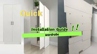 Quick Wardrobe Setup | Learn Assembly in Just 2 Minutes!