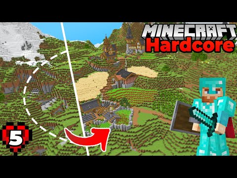 I Built a FARMING VILLAGE : Minecraft 1.18 Hardcore Survival Let's Play : Ep 5