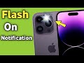 IPhone 15 Notification Flashlight Setting Notification Aane Par Flash Light Kaise Jalaye