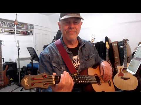 Sir Duke on left handed Ukulele Bass