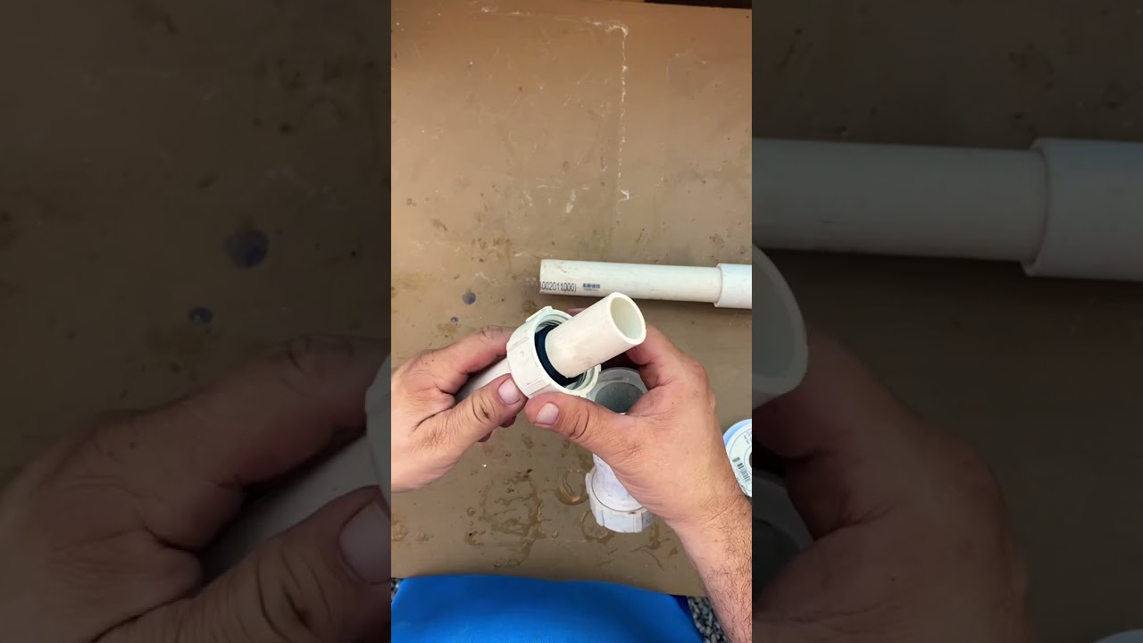 PVC compression coupling (how to use compression fittings)