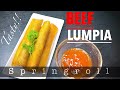 HOW TO MAKE BEEF LUMPIA |FILIPINO STYLE SPRING ROLLS | EASY RECIPE