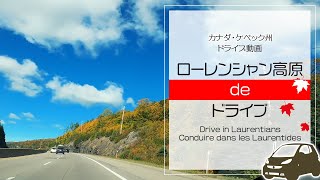 【絶景ドライブ】カナダ・ローレンシャン高原をふらっとドライブ | Sip of driving pov from Montreal to Laurentians under beautiful sky