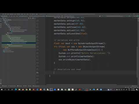10 - Java Serialization with memory buffer - Code Demo 2