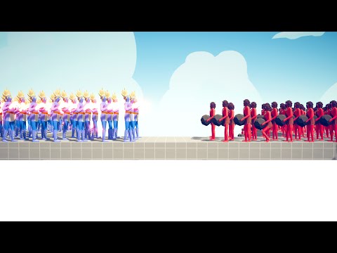 50x RANGED UNITS vs 50x MELEE UNITS - Totally Accurate Battle Simulator TABS