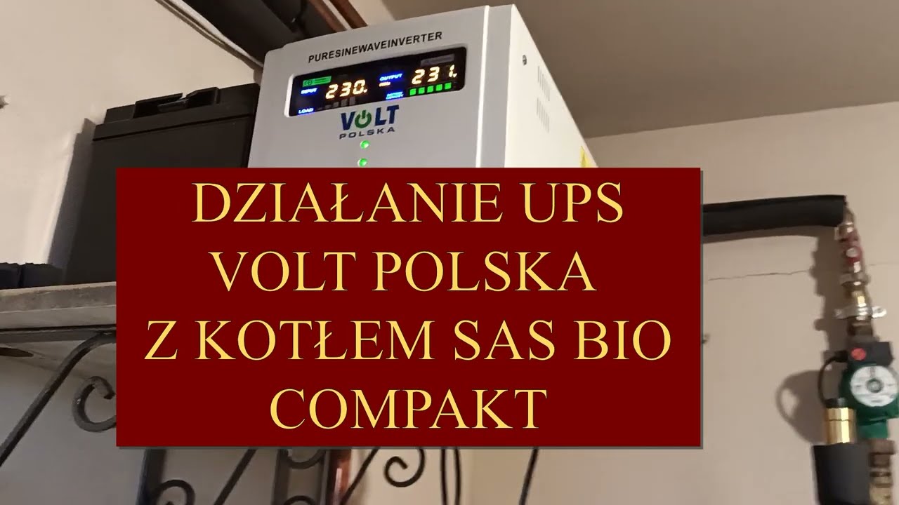 AWARYJNE ZASILANIE KOTŁA/PIECA CO - UPS VOLT - SAS BIO COMPAKT