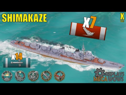 Shimakaze 7 Kills & 215k Damage | World of Warships Gameplay
