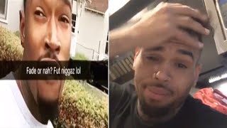 Chris Brown &amp; Kevin McCall Go At It AGAIN On IG ~&quot;we catching a fade or NAH?&quot;