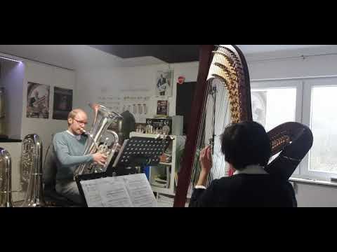 J.S.Bach - Arioso aus der Cantate BWV 156 - Adagio - Tuba und Harfe - Daniel Ridder