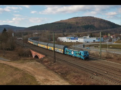 EGP Siemens Smartron 192 104-8 mit ARS Altmann Autotransportwagen in Gemünden am Main