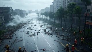 中国は今！台風ダナスが福建省で大混乱を引き起こし、数百人の観光客がフェリー内に閉じ込められる