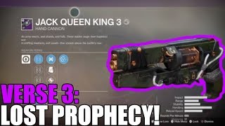 Lost Prophecy Verse 3 (Walkthrough) Destiny 2