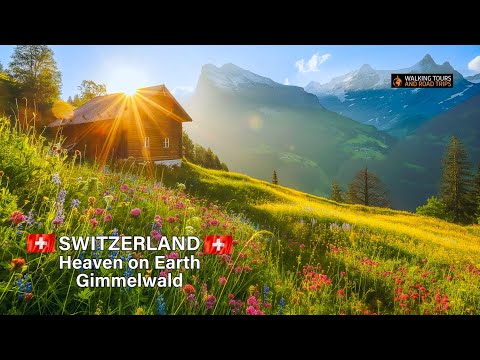 , title : 'Gimmelwald SWITZERLAND 🇨🇭 Swiss Village Tour 🌞 Most Beautiful Villages in Switzerland 4k video walk'