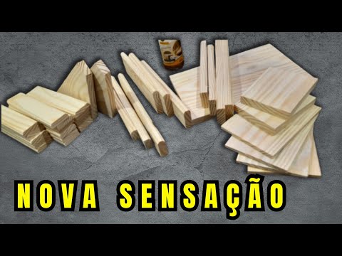 Aprenda Como Fazer o Artesanato com MADEIRA mais vendido No Mundo! Tutorial Marcenaria p/ INICIANTES