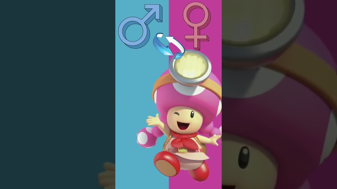 Super Mario Bros Characters Gender Swap 💕 #shorts #supermario