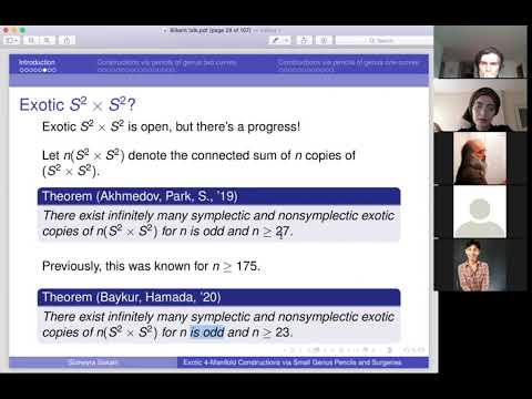 BilTop | Sumeyra Sakalli | Exotic 4-Manifold Constructions via Pencils of Curves of Small Genus