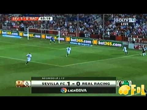 SEVILLA 1-1 RACING DE SANTANDER ( 23-09-2010) GOLES Y RESUMEN EN HD