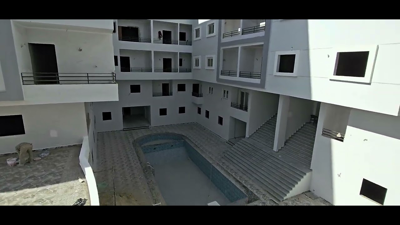 140m² corner apartment with a swimming pool view inside a prestigious compound