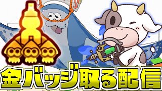 【高難度】全力で金バッジをGETしにいくフェス配信⇒取ったのでチャレンジとホラガイガチャ【スプラトゥーン3/S＋】
