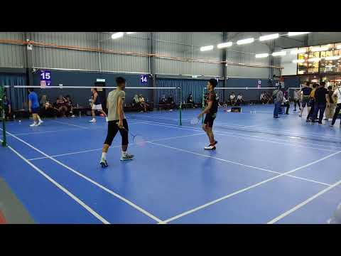Badminton Final Suria Shuttle Men's Double SemiAmateur - Hua Jin / Hua Yao Vs Naim Asyraff / Akil
