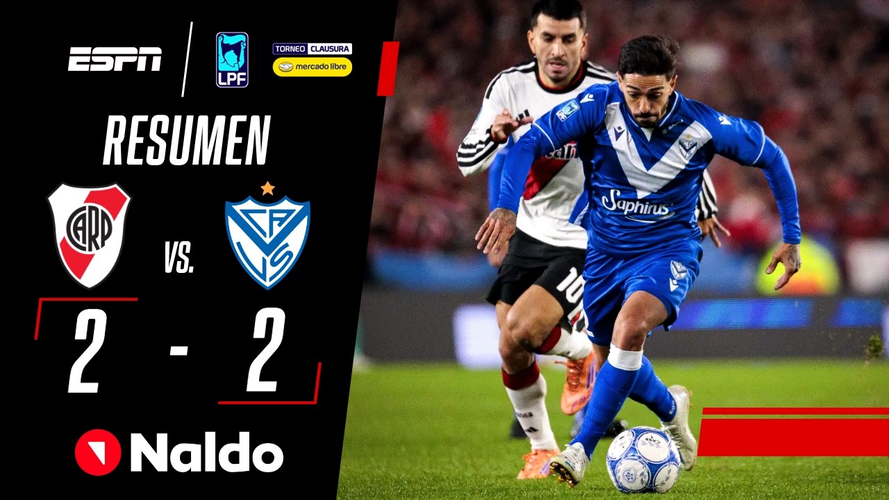 LANZINI APARECIÓ EN EL FINAL Y SALVÓ AL FORTÍN EN EL MONUMENTAL | River 2-2 Vélez | RESUMEN