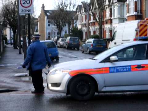 Stabbing scene in Leytonstone